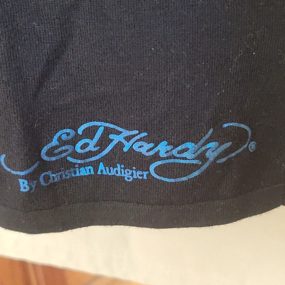 Black Dress with Blue Dragon Design - Picture 3 of 7